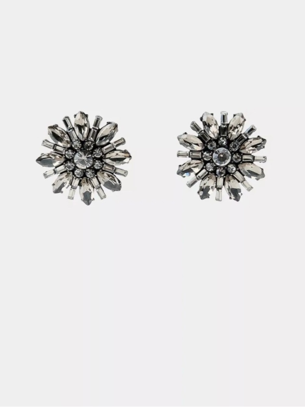 ZARA FLOWER CRYSTAL EARRINGS